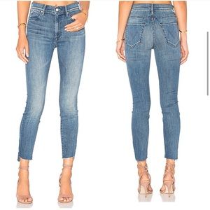 Mother the Stunner ankle Fray Denim